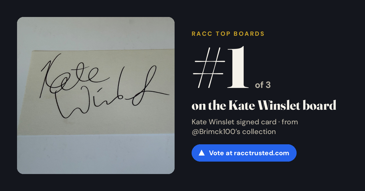 Share card: #1 of 3 on the Kate Winslet board