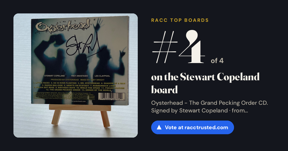 Share card: #4 of 4 on the Stewart Copeland board