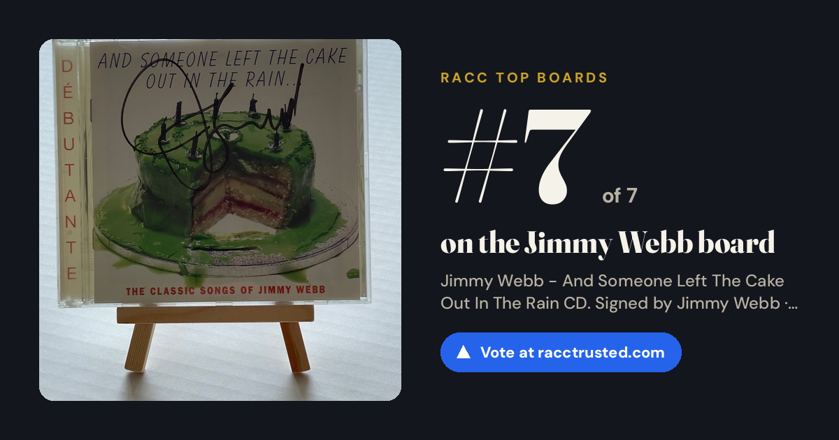 Share card: #7 of 7 on the Jimmy Webb board