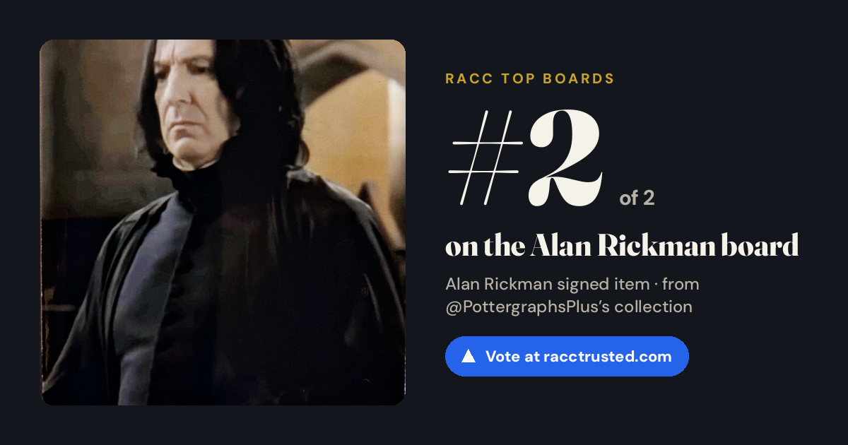 Share card: #2 of 2 on the Alan Rickman board