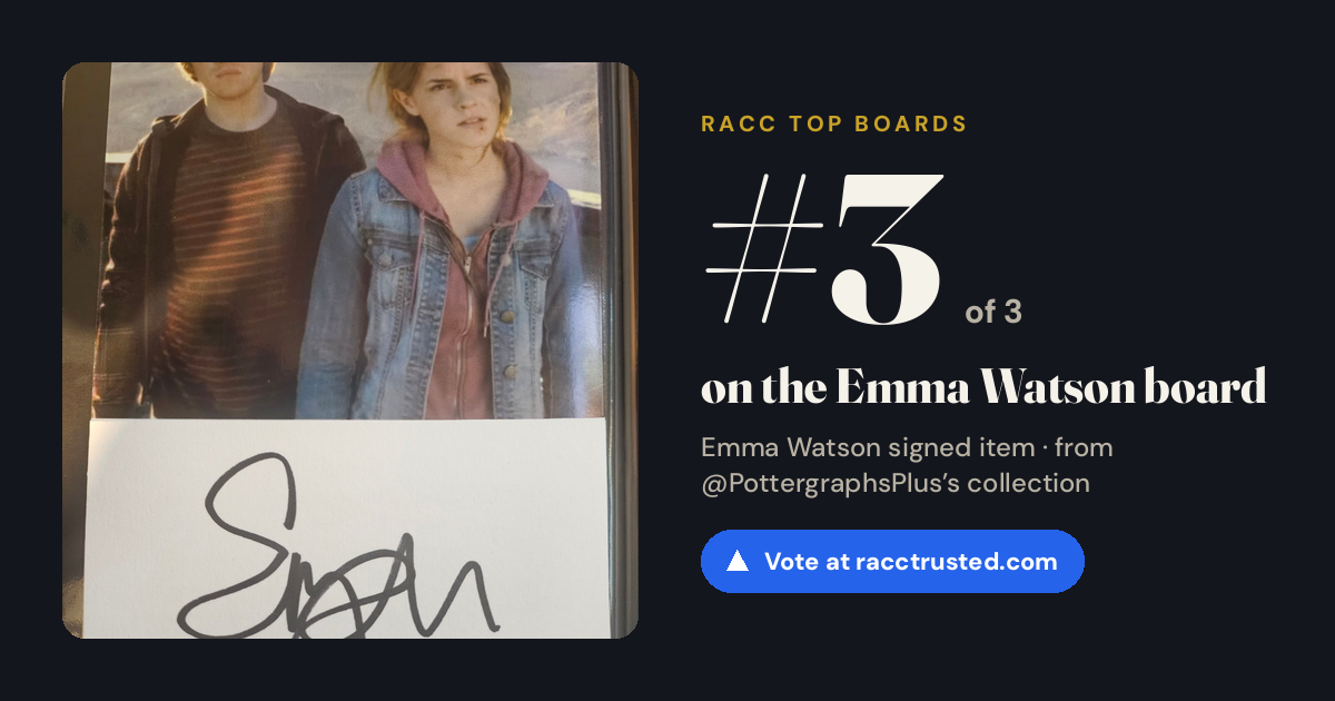 Share card: #3 of 3 on the Emma Watson board
