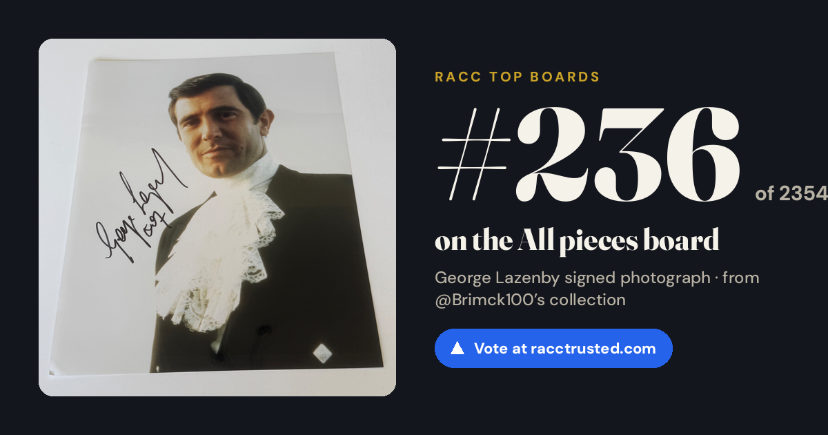 Share card: #236 of 2354 on the All pieces board