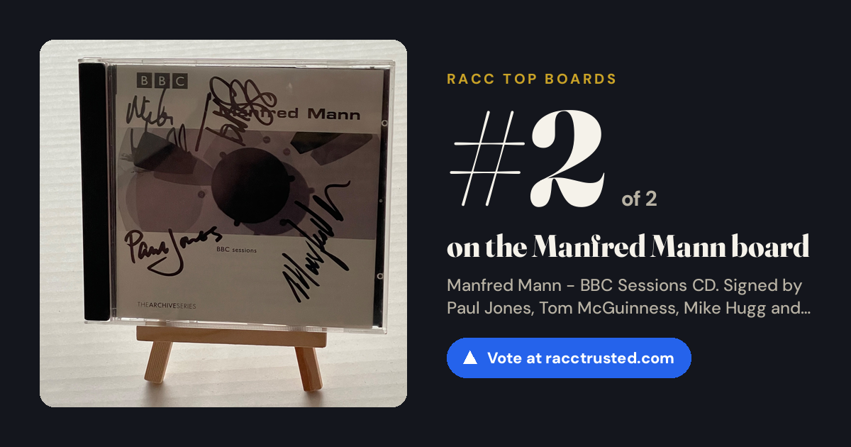 Share card: #2 of 2 on the Manfred Mann board
