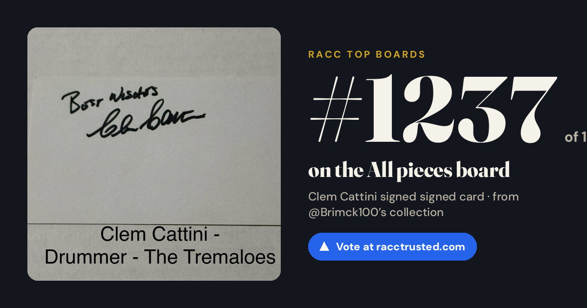 Share card: #1237 of 1334 on the All pieces board