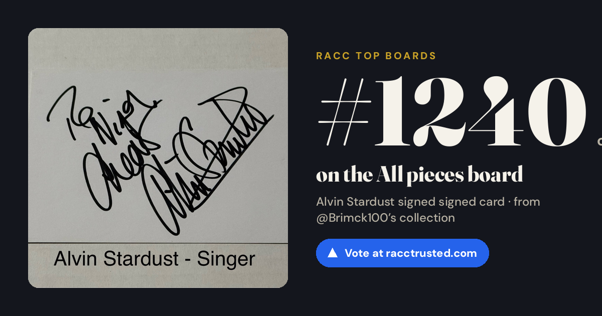 Share card: #1240 of 1334 on the All pieces board