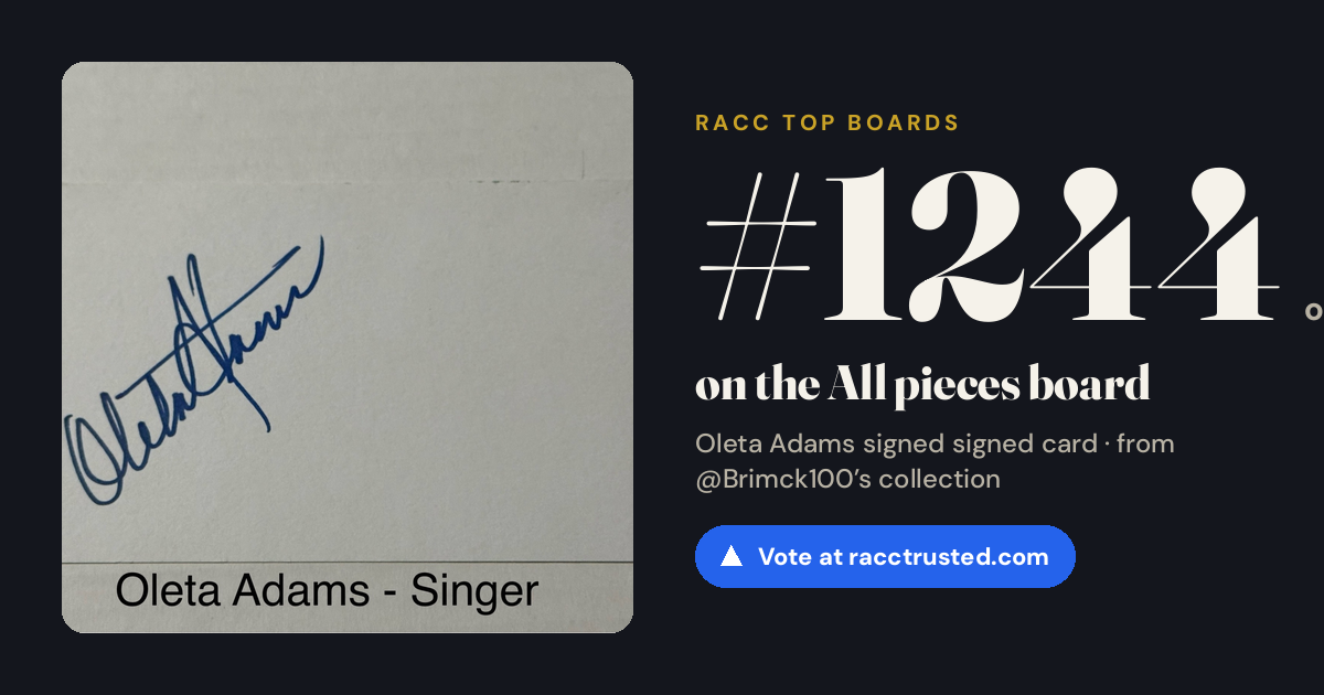 Share card: #1244 of 1334 on the All pieces board