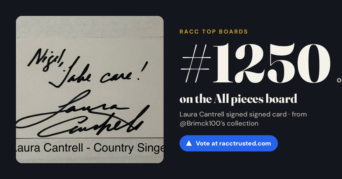 Share card: #1250 of 1334 on the All pieces board