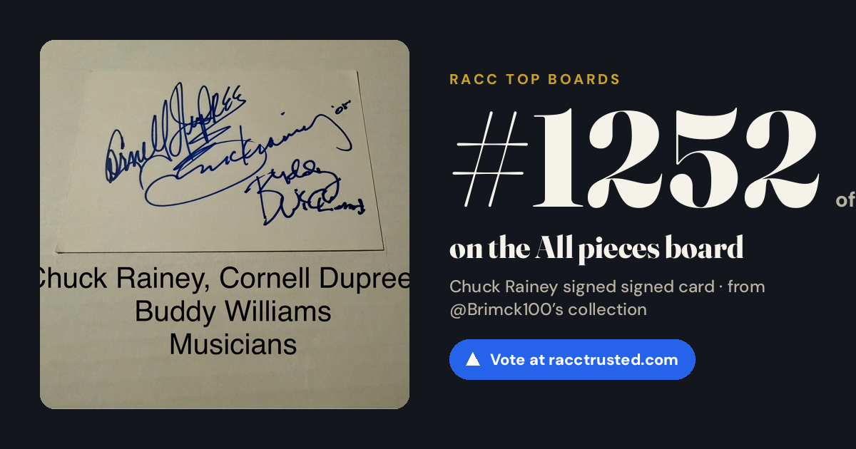Share card: #1252 of 1334 on the All pieces board