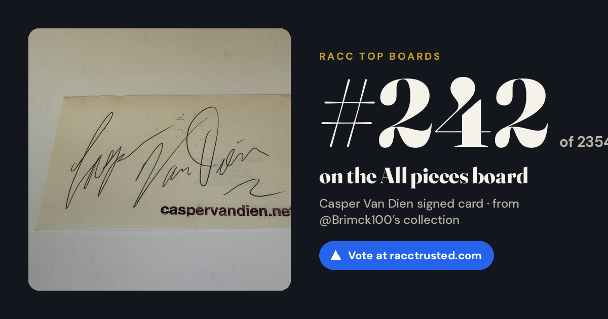 Share card: #242 of 2354 on the All pieces board