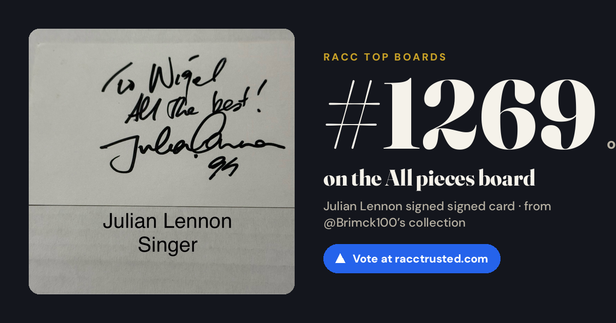Share card: #1269 of 1334 on the All pieces board