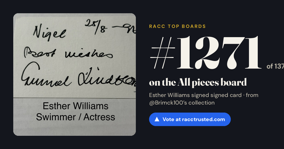 Share card: #1271 of 1334 on the All pieces board