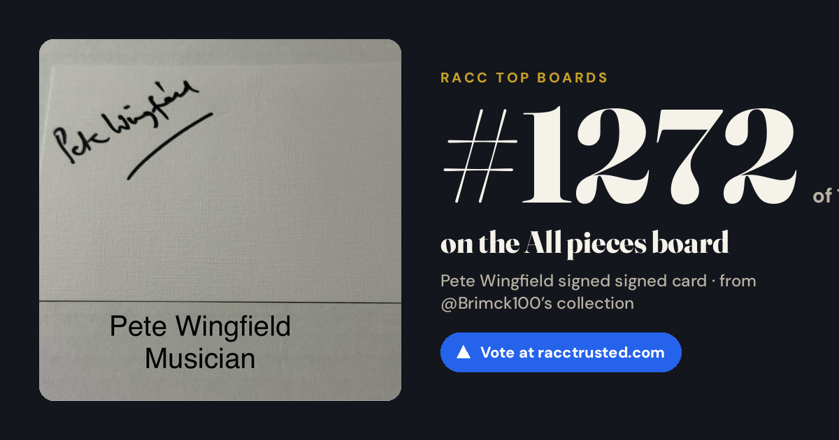 Share card: #1272 of 1334 on the All pieces board