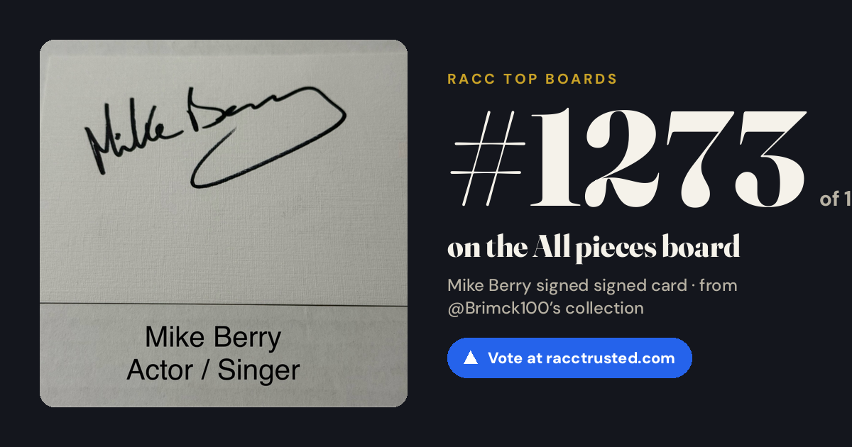 Share card: #1273 of 1334 on the All pieces board