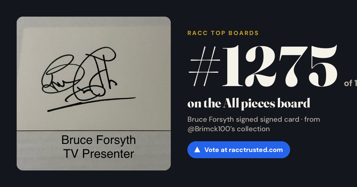 Share card: #1275 of 1334 on the All pieces board