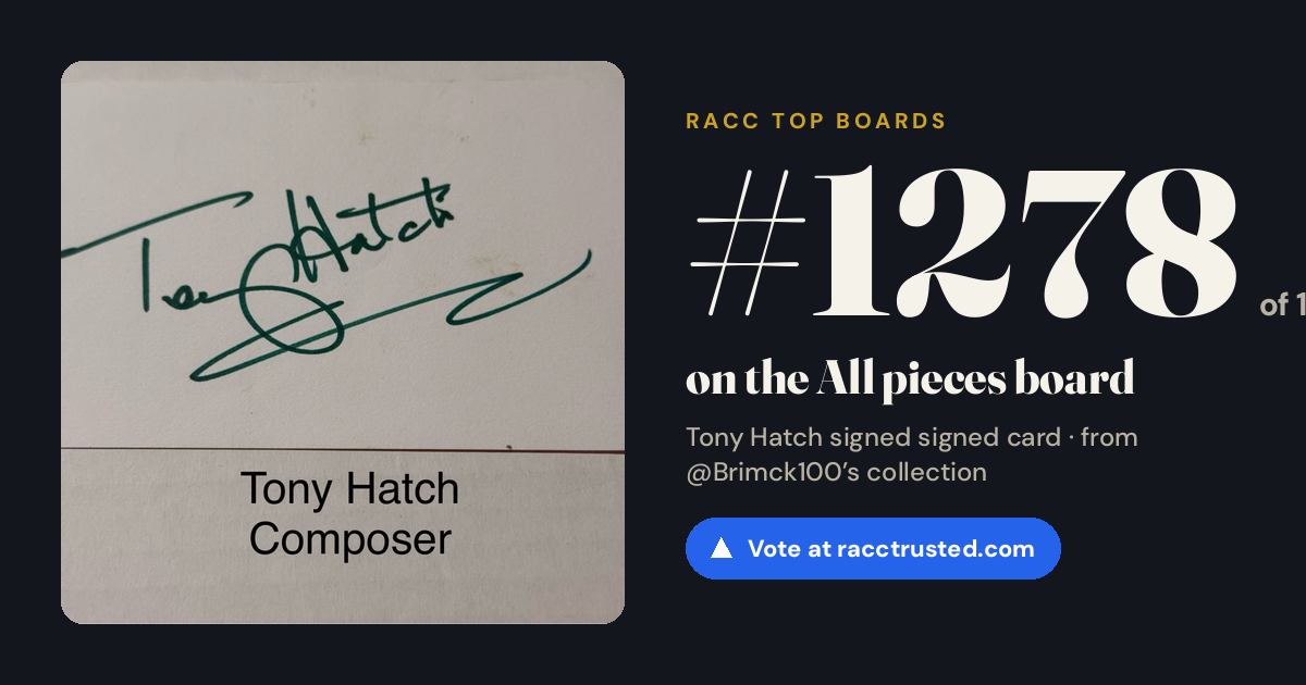 Share card: #1278 of 1334 on the All pieces board