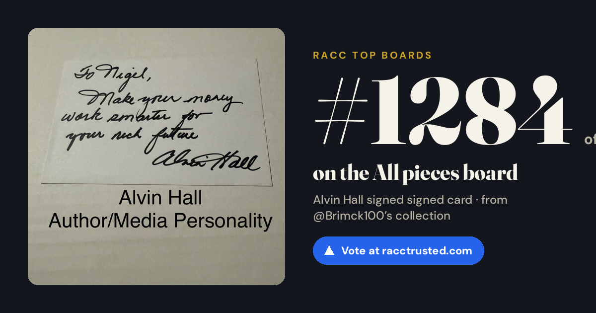 Share card: #1284 of 1334 on the All pieces board