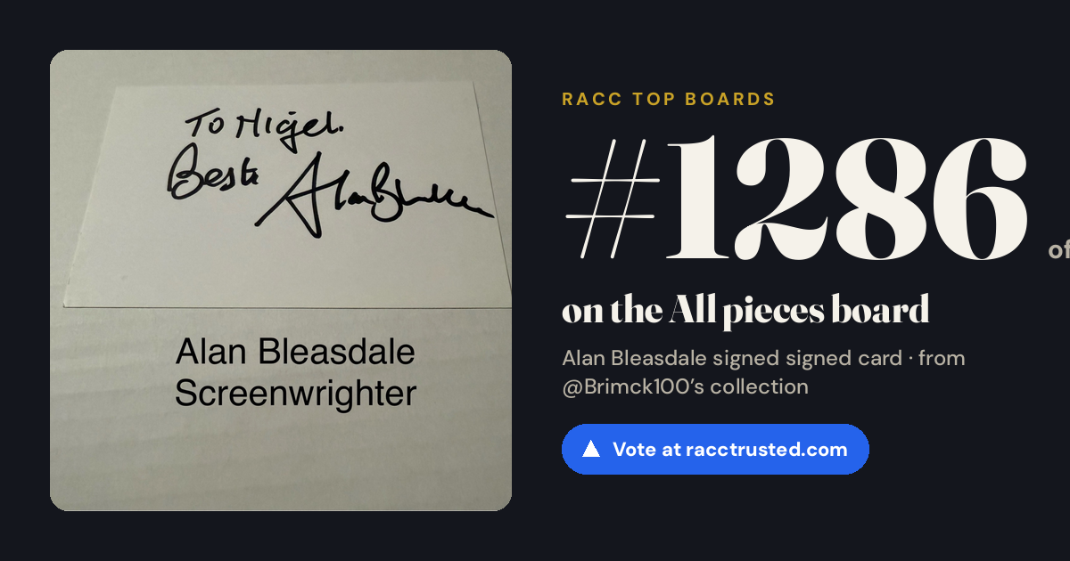 Share card: #1286 of 1334 on the All pieces board