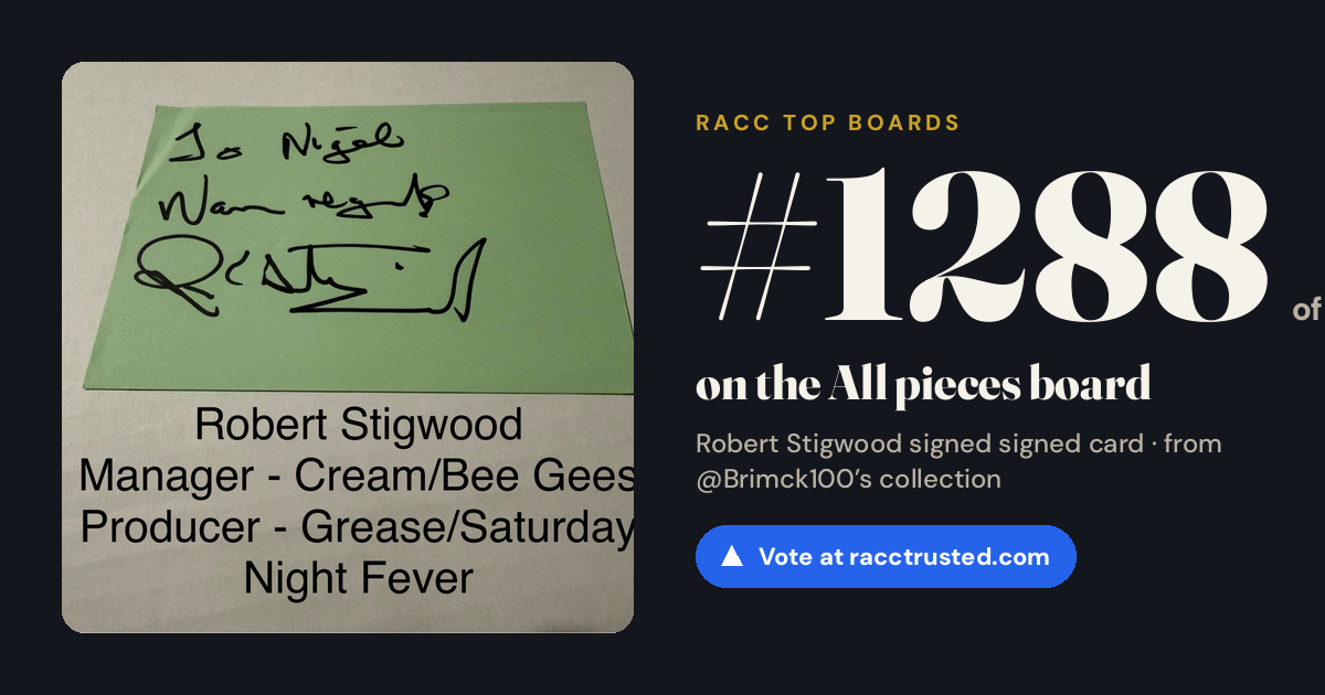 Share card: #1288 of 1334 on the All pieces board