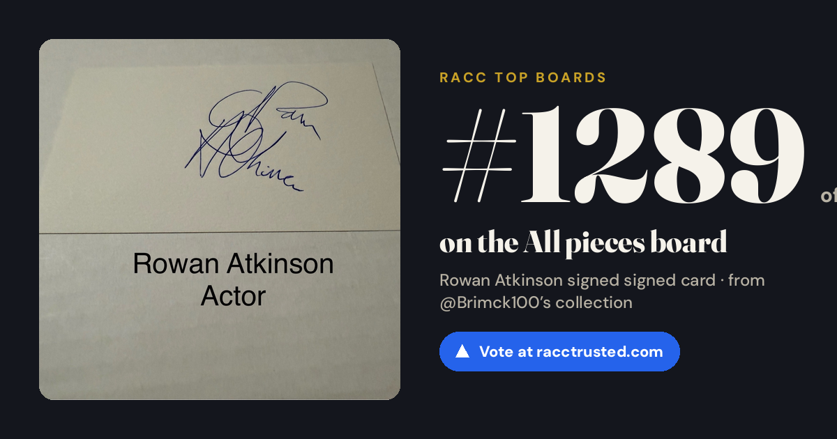 Share card: #1289 of 1334 on the All pieces board