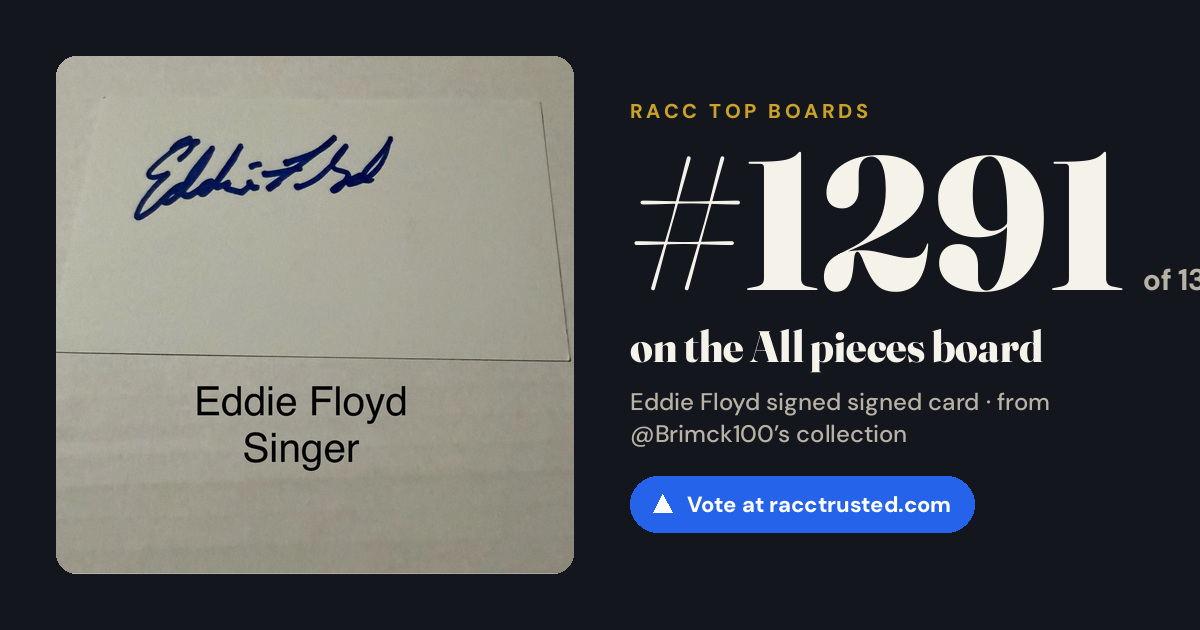 Share card: #1291 of 1334 on the All pieces board