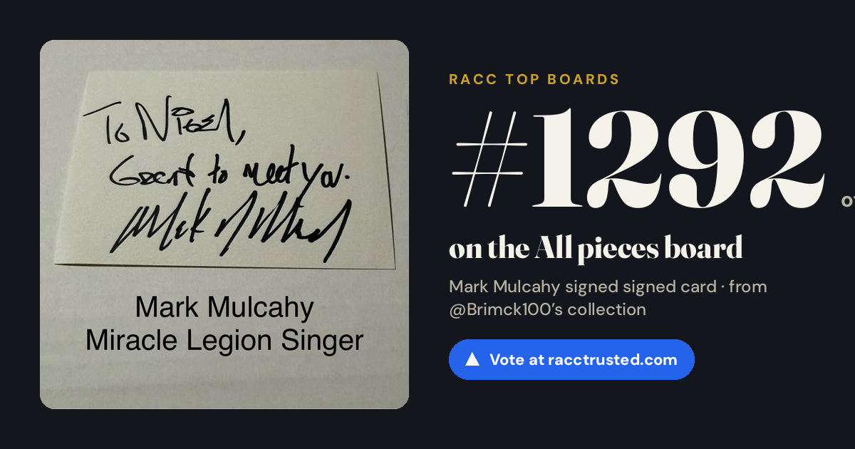 Share card: #1292 of 1334 on the All pieces board