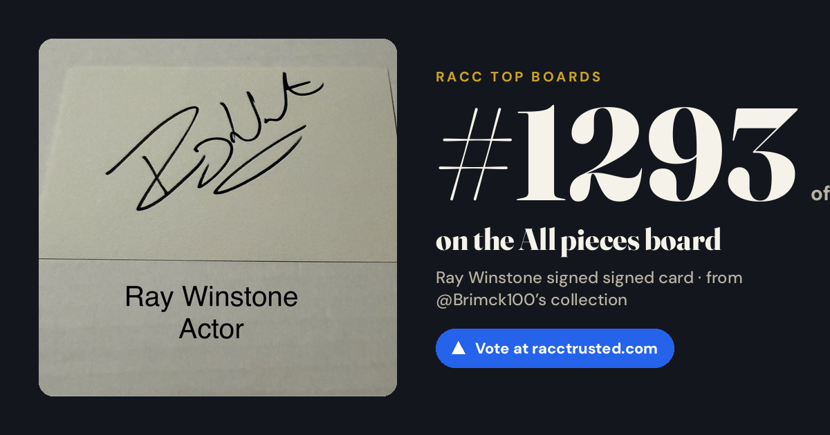 Share card: #1293 of 1334 on the All pieces board