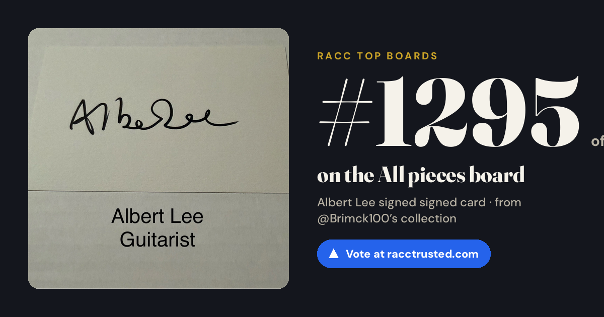 Share card: #1295 of 1334 on the All pieces board