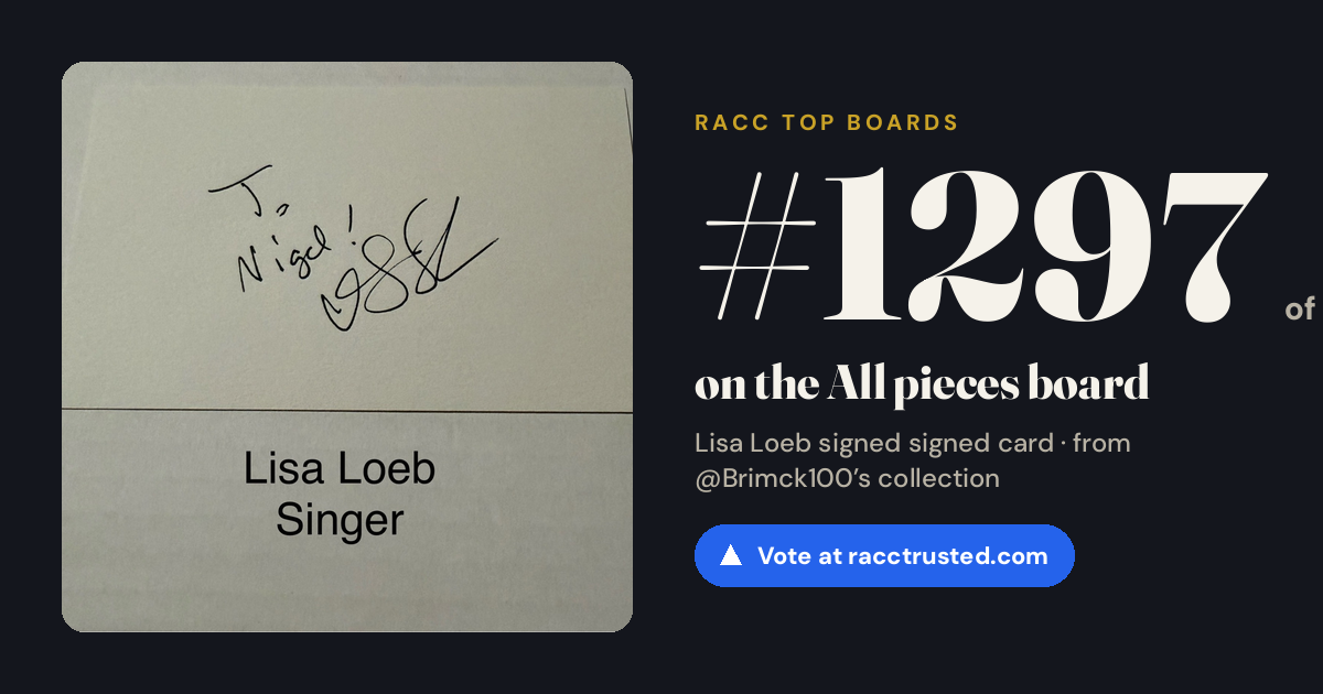 Share card: #1297 of 1334 on the All pieces board