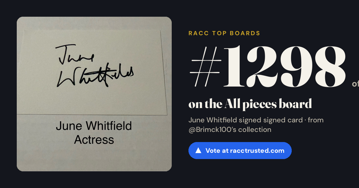 Share card: #1298 of 1334 on the All pieces board