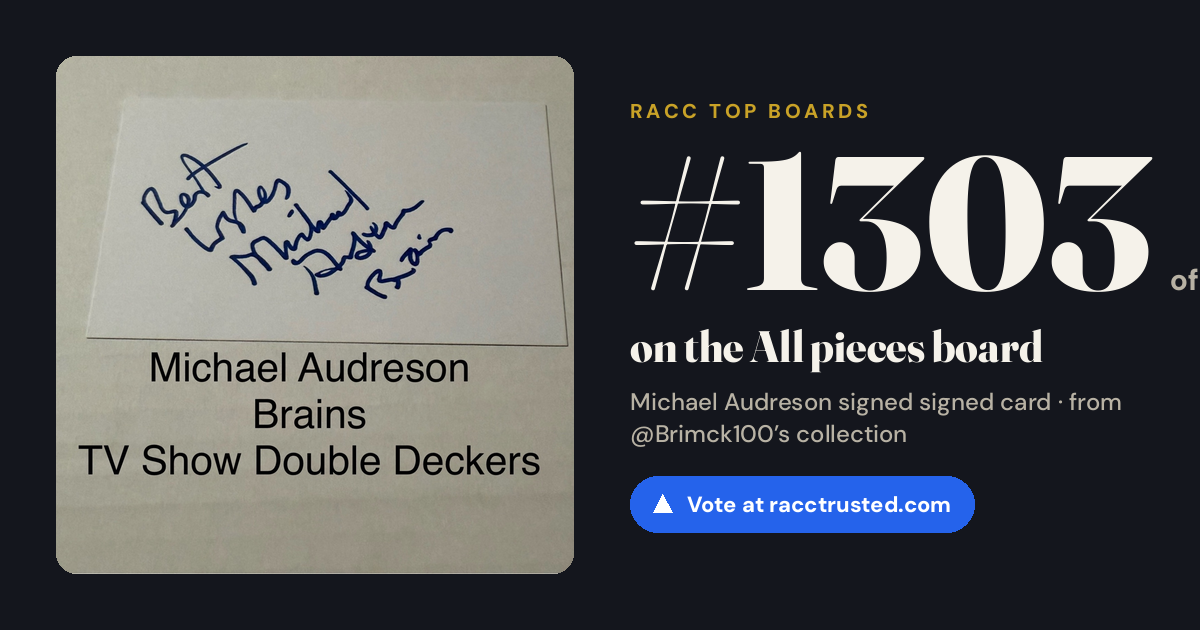 Share card: #1303 of 1334 on the All pieces board