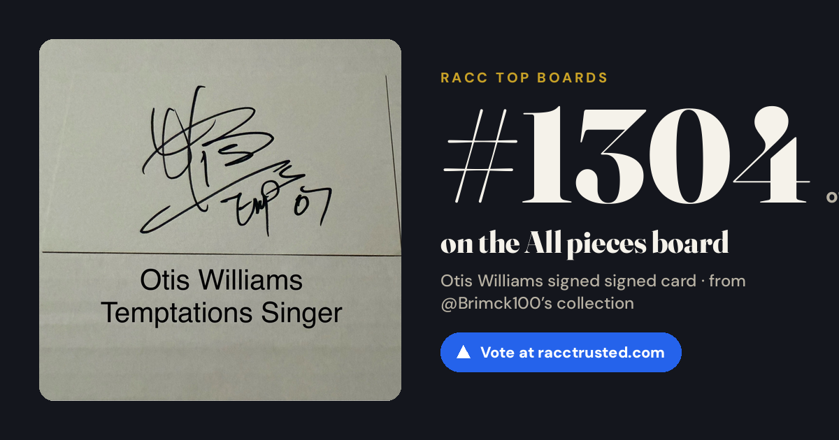Share card: #1304 of 1334 on the All pieces board