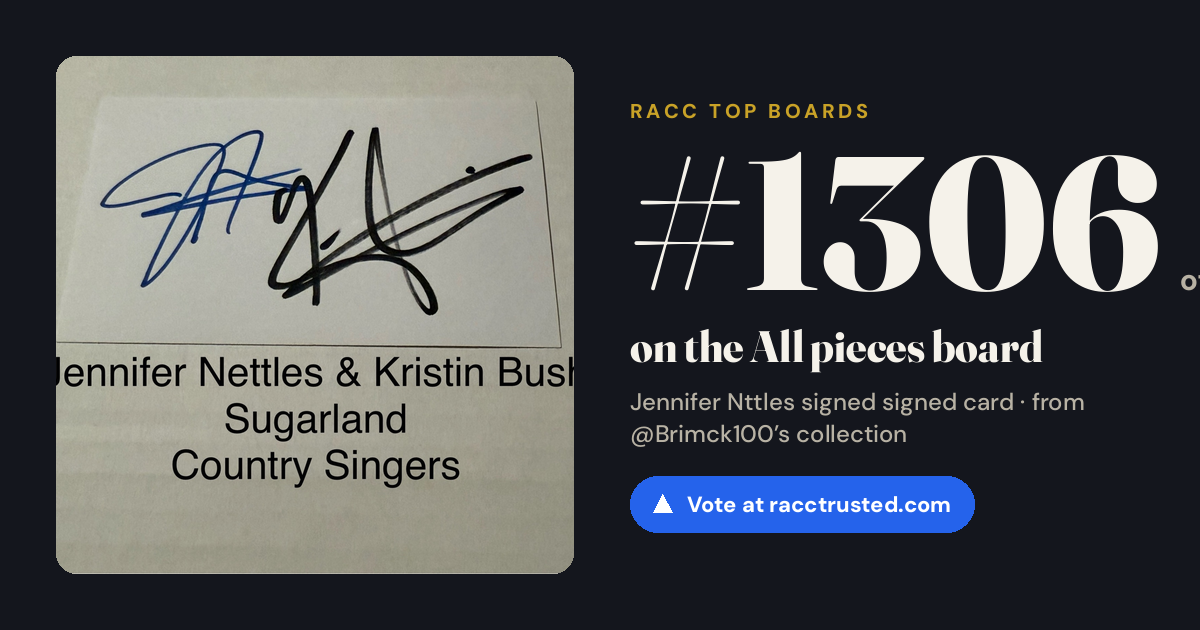 Share card: #1306 of 1334 on the All pieces board