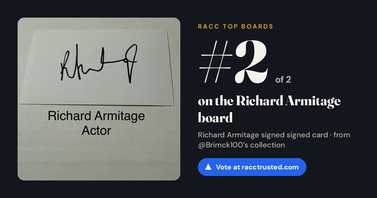 Share card: #2 of 2 on the Richard Armitage board