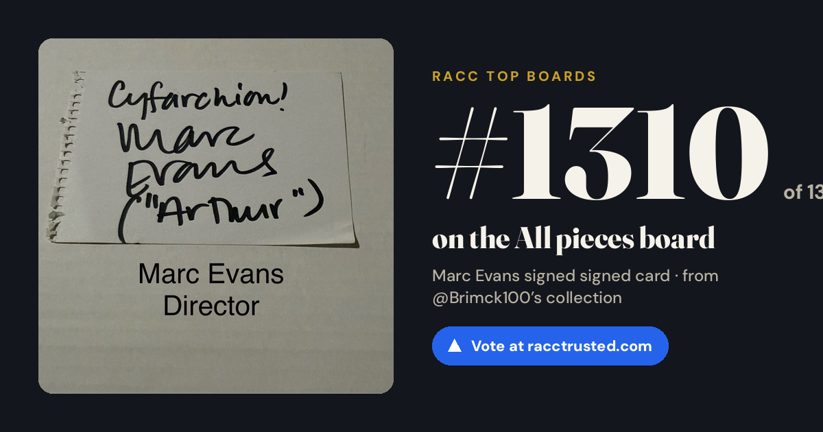 Share card: #1310 of 1334 on the All pieces board