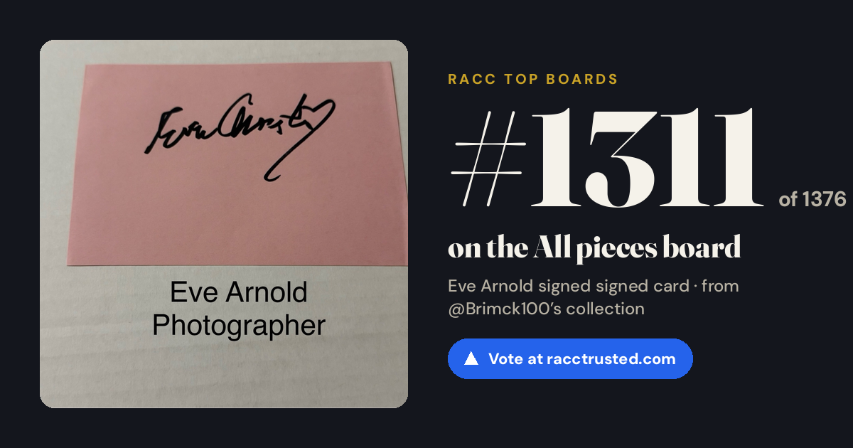 Share card: #1311 of 1334 on the All pieces board