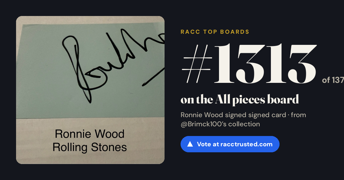 Share card: #1313 of 1334 on the All pieces board