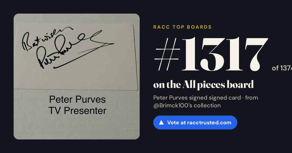 Share card: #1317 of 1334 on the All pieces board