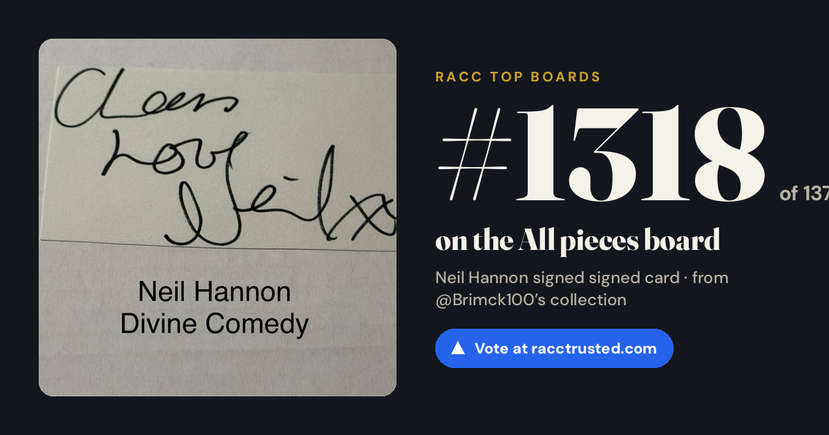 Share card: #1318 of 1334 on the All pieces board