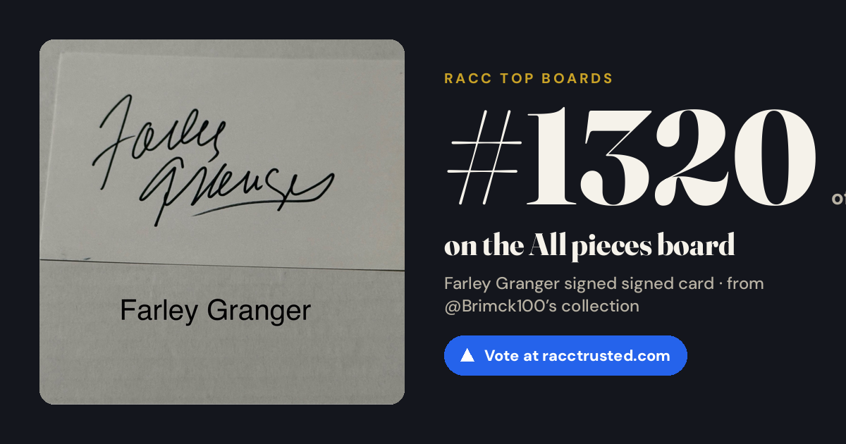 Share card: #1320 of 1334 on the All pieces board