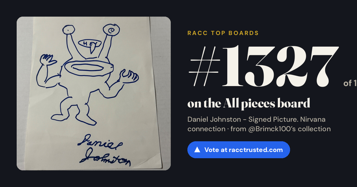 Share card: #1327 of 1334 on the All pieces board