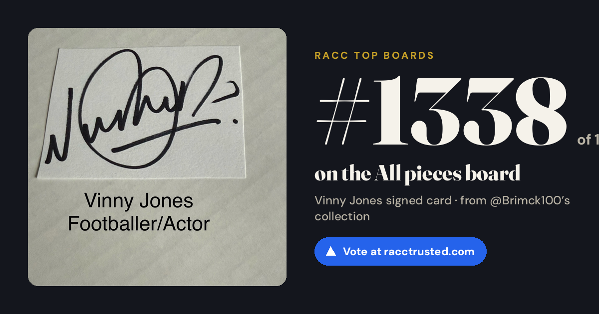 Share card: #1338 of 1379 on the All pieces board