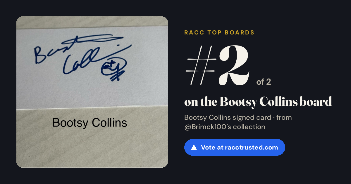 Share card: #2 of 2 on the Bootsy Collins board