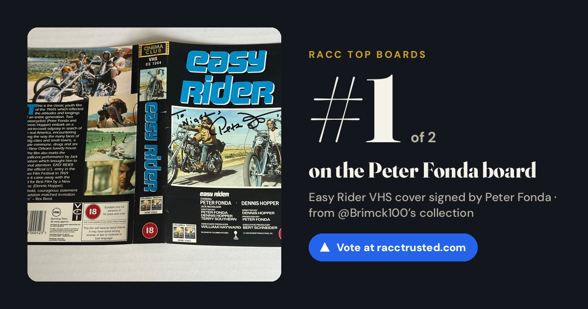 Share card: #1 of 2 on the Peter Fonda board