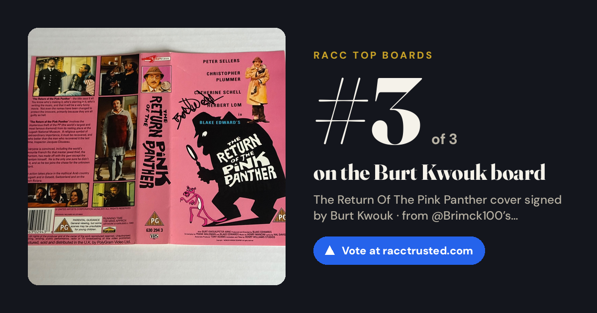 Share card: #3 of 3 on the Burt Kwouk board