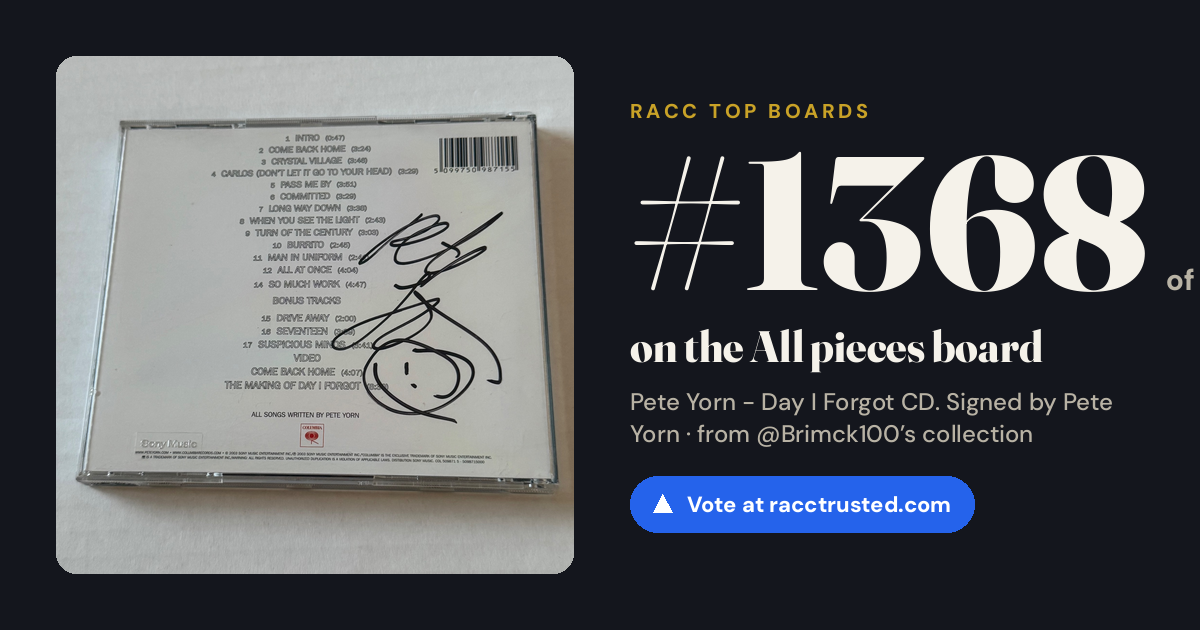 Share card: #1368 of 1397 on the All pieces board