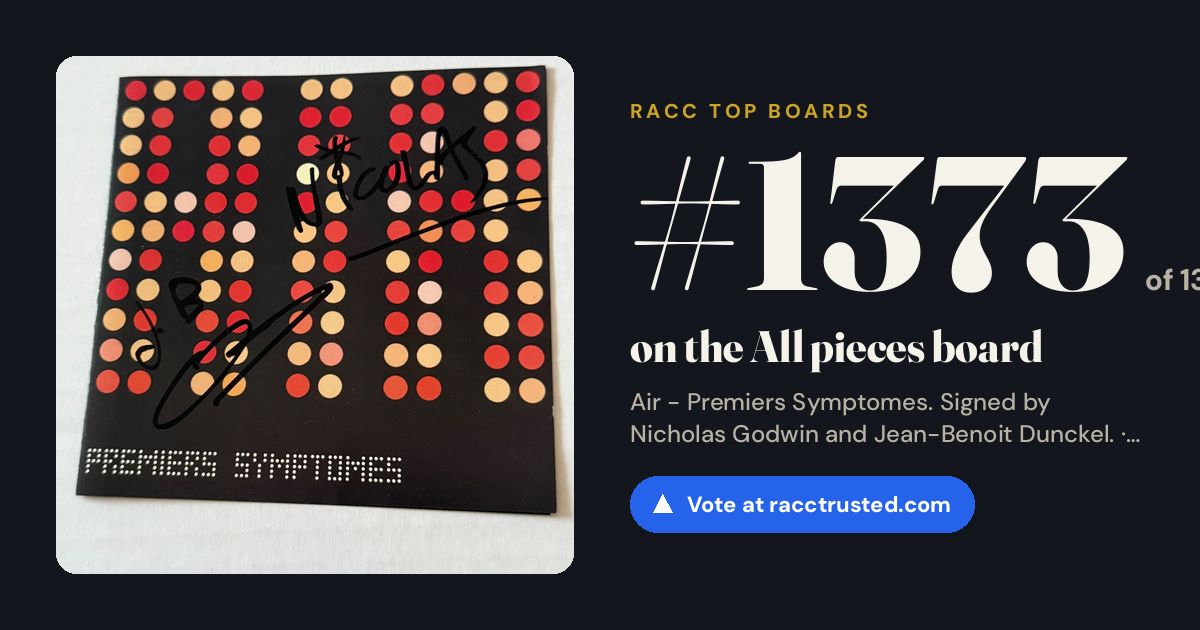 Share card: #1373 of 1397 on the All pieces board
