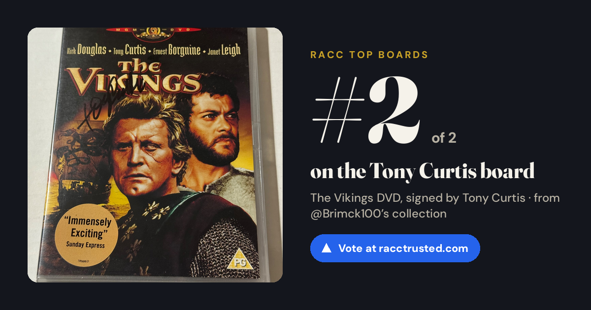 Share card: #2 of 2 on the Tony Curtis board