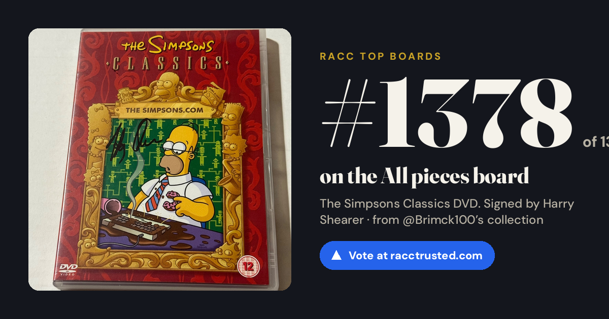 Share card: #1378 of 1397 on the All pieces board