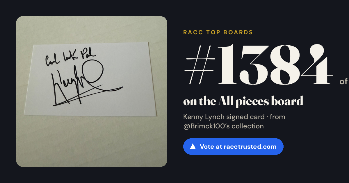 Share card: #1384 of 1397 on the All pieces board