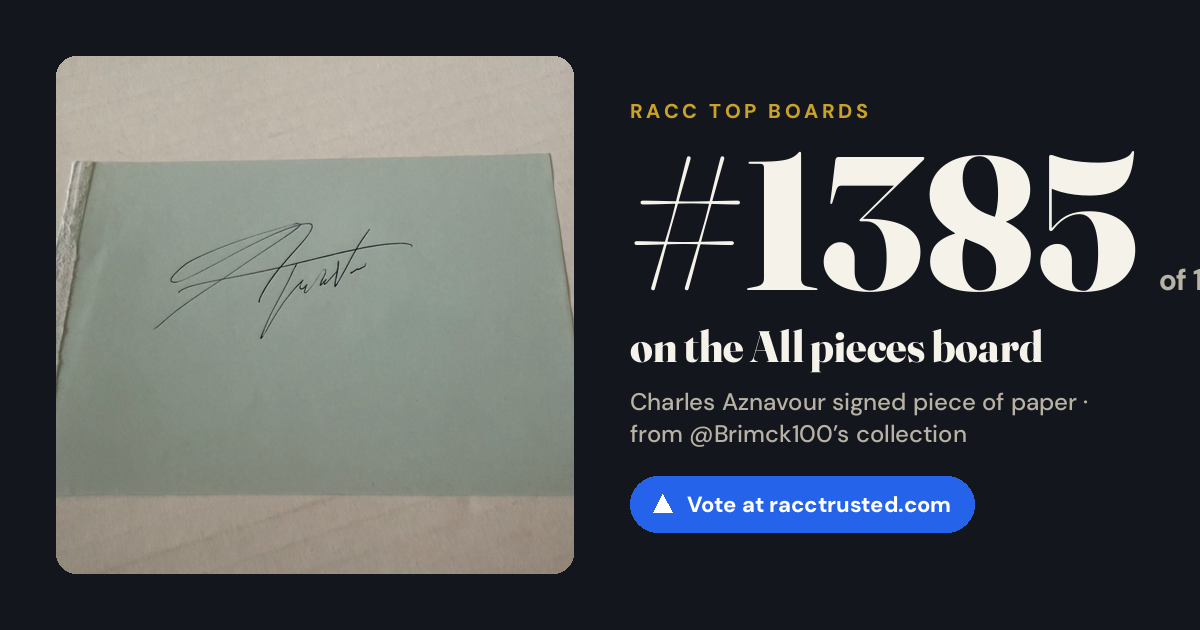 Share card: #1385 of 1397 on the All pieces board